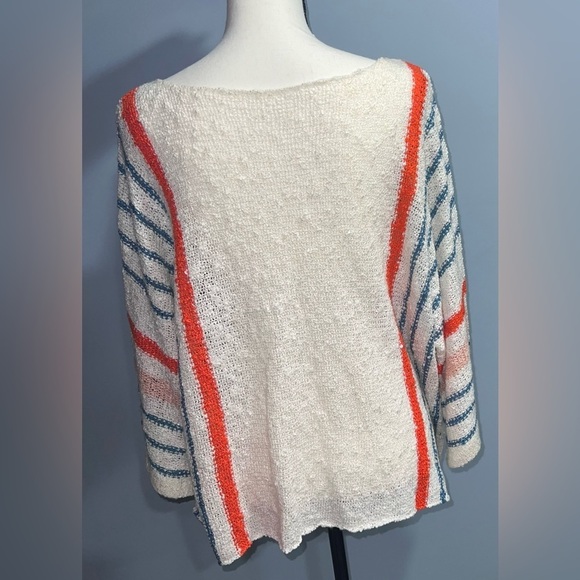 three- quarter wide sleeve beach sweater - Picture 3 of 7